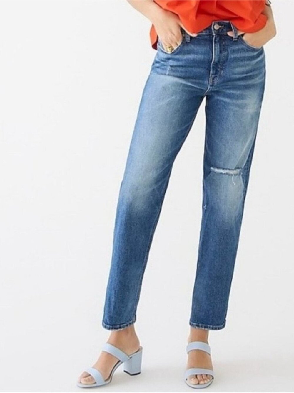 J. Crew Mid-Blue Women's ’90s Classic Straight Jeans - Size 30